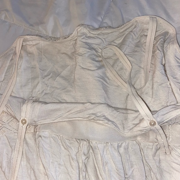 American Eagle white babydoll tank - Picture 8 of 9
